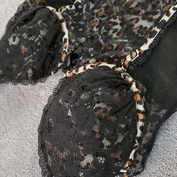 Victoria secret black leopard teddy - Picture 2 of 4